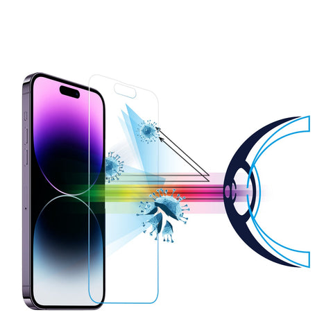 RetinaGuard 視網盾 iPhone 14 Pro Max (6.7") 抗菌防藍光鋼化玻璃保護貼
